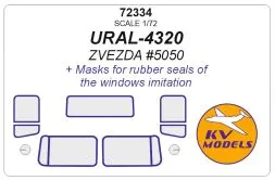 URAL 4320 mask for Zvezda 1:72