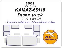 Kamaz 65115 mask for Zvezda 1:35