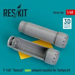 F-14D "Tomcat" open exhaust nozzles for Tamiya 1:48