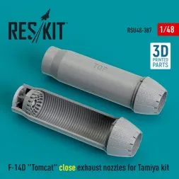 F-14D "Tomcat" close exhaust nozzles for Tamiya 1:48