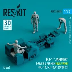 MJ-1 "Jammer" Driver & airmens (Gulf War) (MJ-1B/C) (scene 2) 1:72