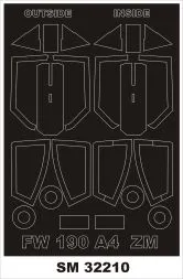 Fw 190A-4 mask for ZOUKEI-MURA 1:32