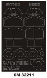 Spitfire Mk I mask for KOTARE 1:32