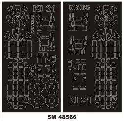Ki-27 Sally mask for ICM 1:48