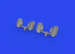 Bf 109E rudder pedals early 1:32