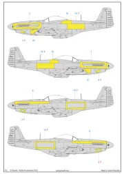 P-51D surface panels MASK 1:48
