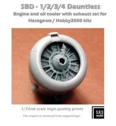 SBD-1/2/3/4 Dauntless engine 1:72