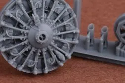 B-239 engine & exhaust set 1:72