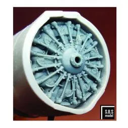 B-239 engine & exhaust set 1:72