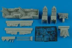 F-16D Fighting Falcon Block 30 cockpit set für Hase. 1:48