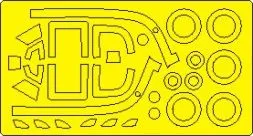 Yak-9T mask for Zvezda 1:48