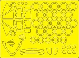 Mirage IV A/P mask for Heller 1:48