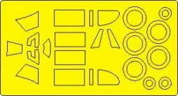 LaGG-3 (Series 66) mask for Zvezda 1:48