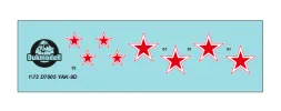 Red stars for Yak-9 1:72
