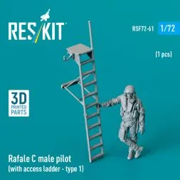 Rafale C pilot (with ladder) type 1 1:72