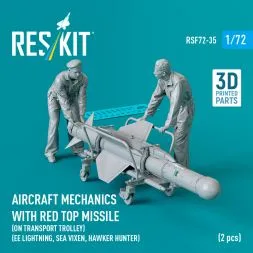 Aircraft mechanics w/ Red Top missile (on transport trolley) 1:72