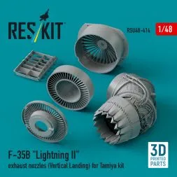 F-35B "Lightning II" exhaust nozzles (Vertical Landing) for Tamiya 1:48
