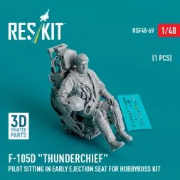 F-105D "Thunderchief" pilot sitting in ejection seat (early) 1:48