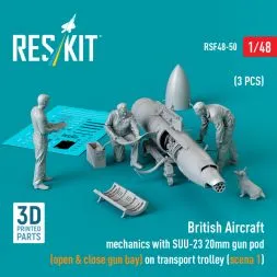 British Aircraft mechanics with SUU-23 20mm gun pod 1:48