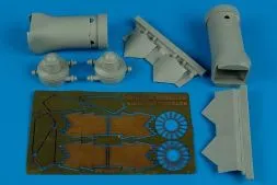 F/A-22A Raptor exhaust nozzles - closed for Hase. 1:48