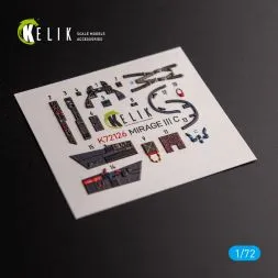 Mirage IIIC interior for Modelsvit 1:72