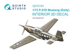 P-51D Mustang early interior for Eduard 1:72