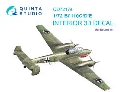 Bf 110C/D/E interior for Eduard 1:72