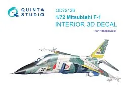 Mitsubishi F-1 interior for Hasegawa 1:72