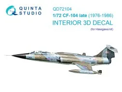 CF-104 late interior for Hasegawa 1:72