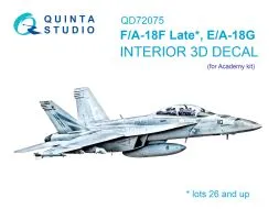 F/A-18F Late, E/A-18G interior for Academy 1:72