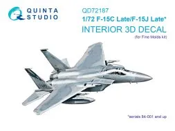 F-15C Late/J Late interior for Fine Models 1:72