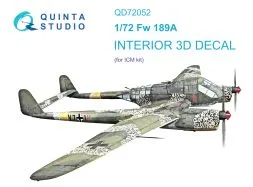 Fw 189A interior for ICM 1:72