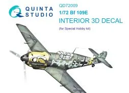 Bf 109E interior for Special Hobby 1:72