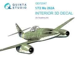 Me 262A interior for Academy 1:72