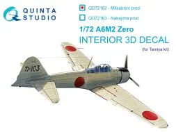 A6M2 Zero (Mitsubishi Prod.) interior for Tamiya 1:72