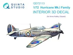 Hurricane Mk.I interior for Arma Hobby 1:72