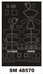 B-26B mask for ICM 1:48