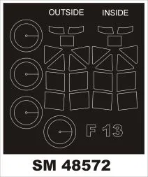 Junkers F-13 mask for Miniarm 1:48