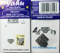 J-29 Tunnan - Instrument panel 1:48