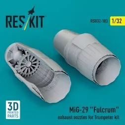 MiG-29 "Fulcrum" exhaust nozzles for Trumpeter 1:32