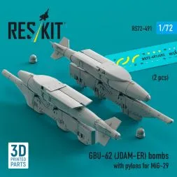 GBU-62 (JDAM-ER) bombs w/ pylons for MiG-29 1:72