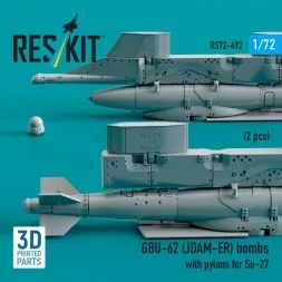 GBU-62 (JDAM-ER) bombs w/ pylons for Su-27 1:72