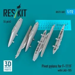 F-111F Pivot pylons w/ LAU-105 1:72