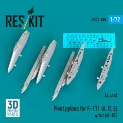 F-111 (A,D,E) Pivot pylons w/ LAU-105 1:72
