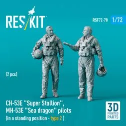 CH-53E/ MH-53E pilots (standing - type 2) 1:72