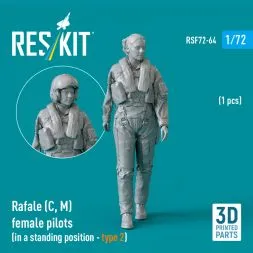 Rafale (C, M) female pilot (standing - type 2) 1:72