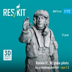 Rafale (C, M) pilot (standing - type 2) 1:72
