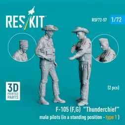 F-105 (F, G) pilots (standing - type 1 ) 1:72