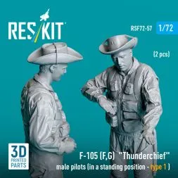 F-105 (F, G) pilots (standing - type 1 ) 1:72