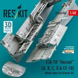 F/A-18 "Hornet" wheel bays for Kinetic 1:48